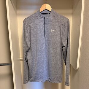 Nike Heather Gray Quarter-Zip Pullover | Barely Worn